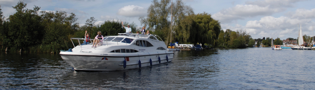 Cruising on the River Bure Boat hire