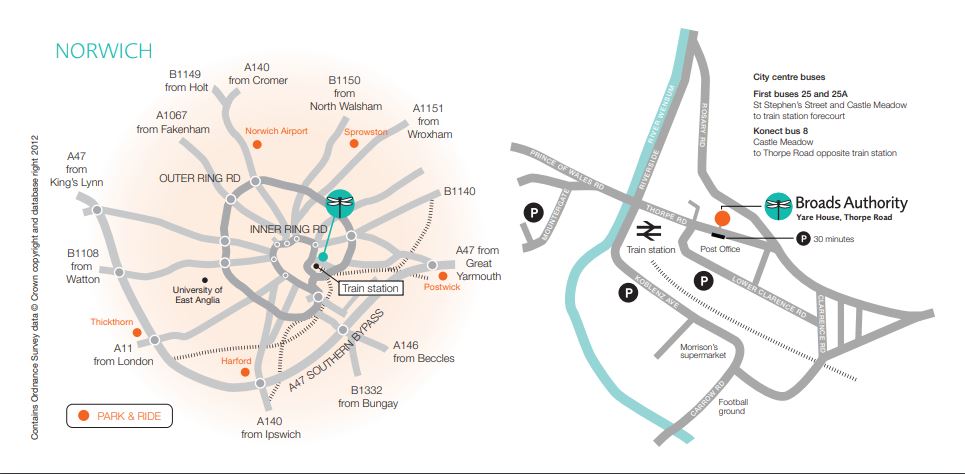 Map of headquarters