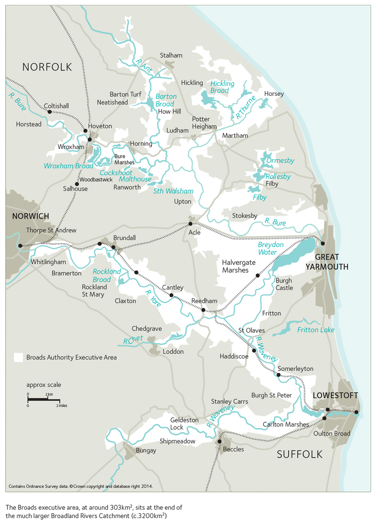 Broads executive area map