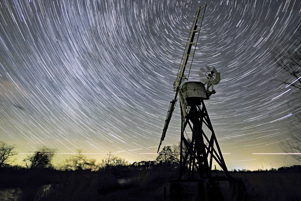 Boardmans mill at night, full size, by Geoffrey Tibbenham