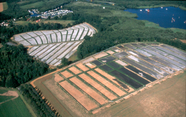 Nutrient enriched mud was pumped into lagoons on farmland adjacent to the broad.