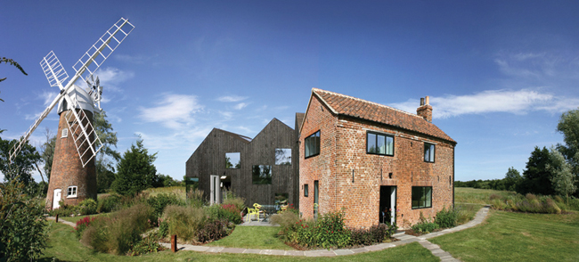 Hunsett Mill and the award-winning cottage extension Hunsett Mill and the award-winning cottage extension