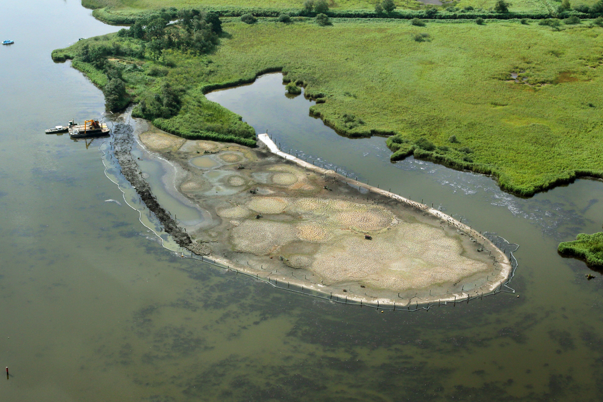 Aerial view of Chara bay by Mike Page