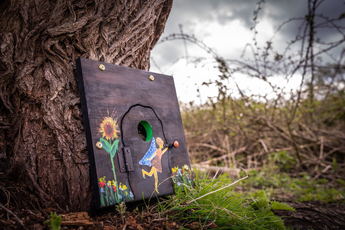 sunflower fairy door at carys meadow