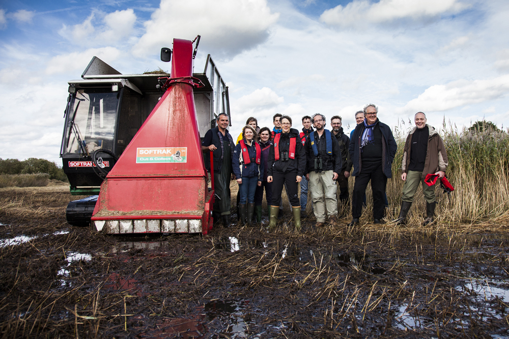 CANAPE partners and fen harvester