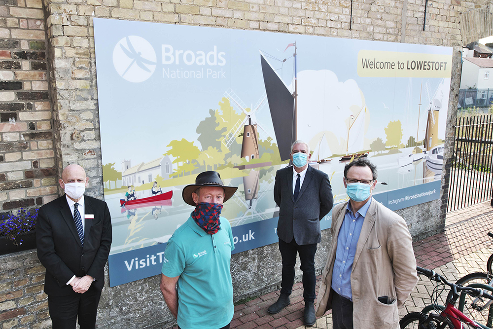 Broads National Park Mural at Lowestoft Train Station