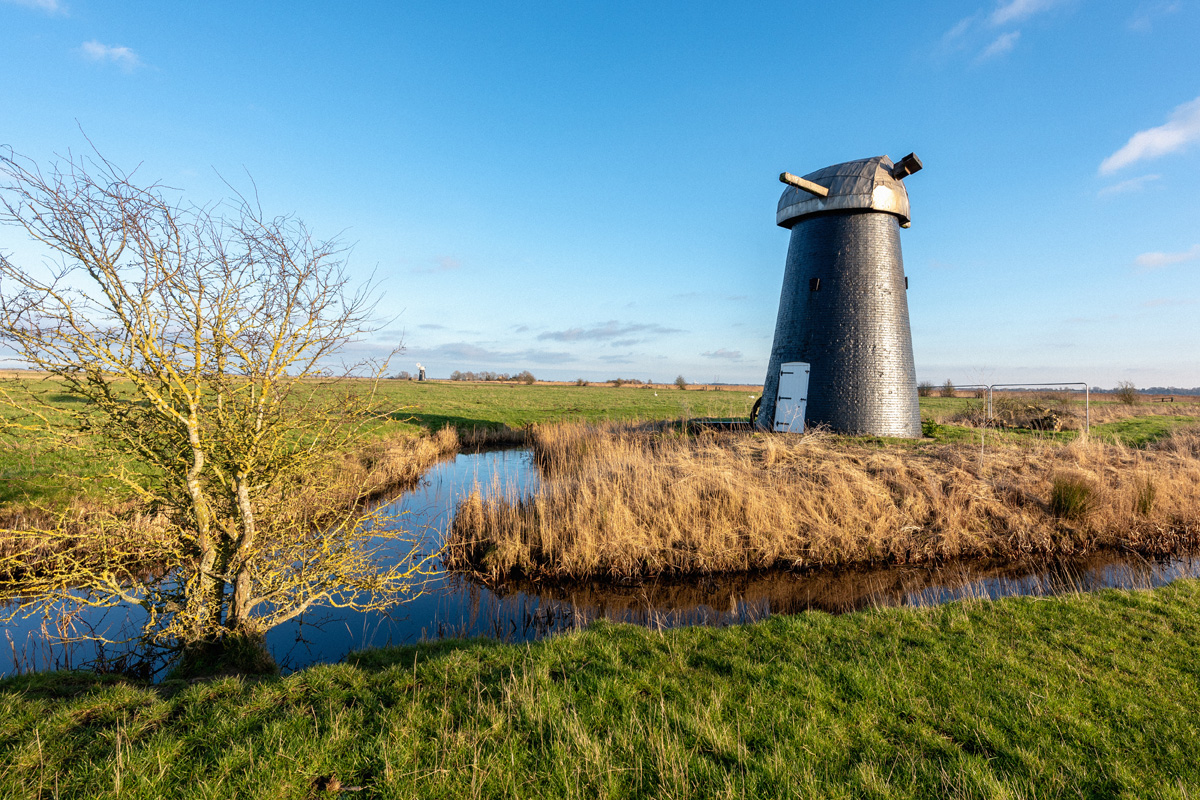 Restored High's Mill on Halvergate Marshes