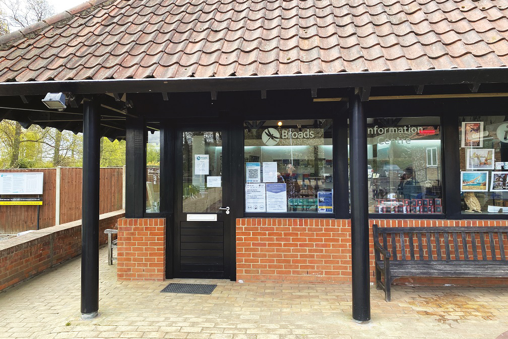 Outside Ranworth Info Centre Broads Authority