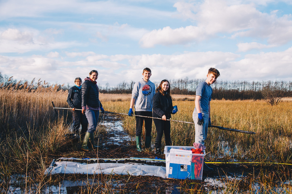 Peat coring at Barton Marshes