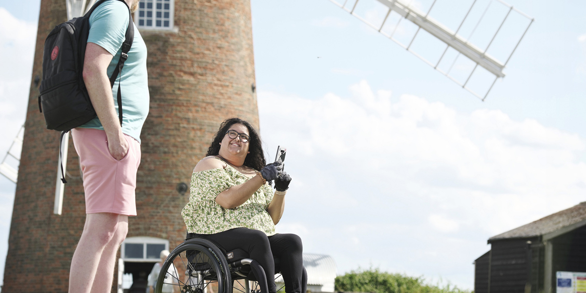 Visiting the new accessible footpath at Horsey mere