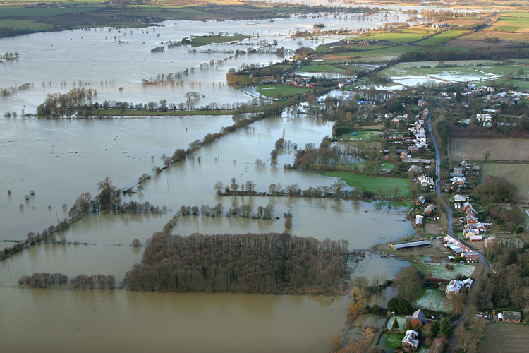 Flooding aerial © mike page